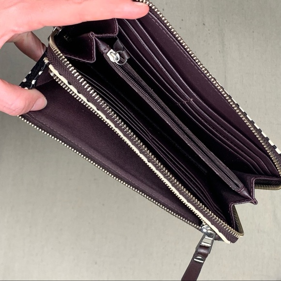 Fossil polka dot clutch wallet - Picture 3 of 6